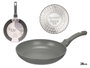 Kinvara Poêle à Induction Forgée 28 cm Gris Aluminium (Set de 6)