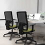 Piqueras y Crespo Chaise de Bureau Horna Noir et Brun foncé