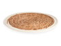 Giftdecor Tapis Naturel Fibre Naturelle Blanc Bord 30 cm (Set de 48)