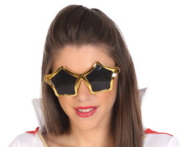 Atosa Lunettes Étoile Chanteur Doré Unisexe Adulte