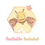 Decuevas Coche de poupée pliable Honey avec parasol et sac