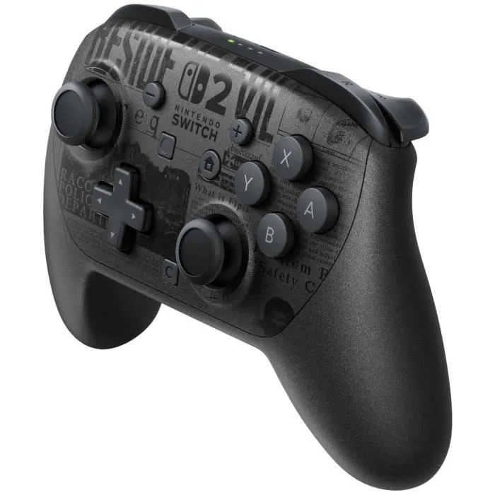 Nintendo Manette Switch Pro 2 pour Nintendo Switch 2 - Édition Resident Evil Requiem, Contrôleur avec vibrations HD 2, gyroscope, bouton C et audio Nintendo Manette Switch Pro 2 pour Nintendo Switch 2 - Édition Resident Evil Requiem, Contrôleur avec vibrations HD 2, gyroscope, bouton C et audio