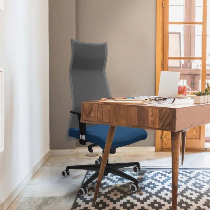 Piqueras y Crespo Albacete Chaise de Bureau Bleu et Blanc Piqueras y Crespo Albacete Chaise de Bureau Bleu et Blanc