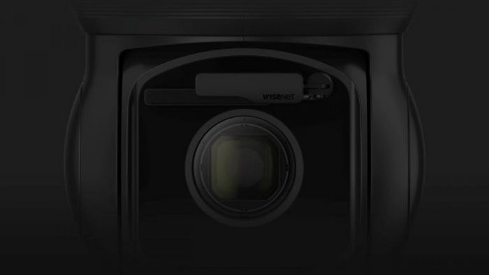 Hanwha Caméra réseau PTZ extérieure Wisenet X 2MP 60fps, zoom optique 40x, vision nocturne 200m, WDR 150dB, AI tracking, support H.265/H.264, HPoE