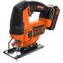 Black + Decker Scie sauteuse pendulaire sans-fil 18V avec batterie 2,0 Ah