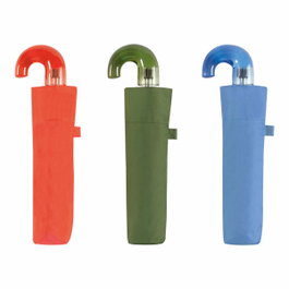 C-Collection Parasol pliable manuel 3 sections Ø90cm protection UV+50, couleurs assorties