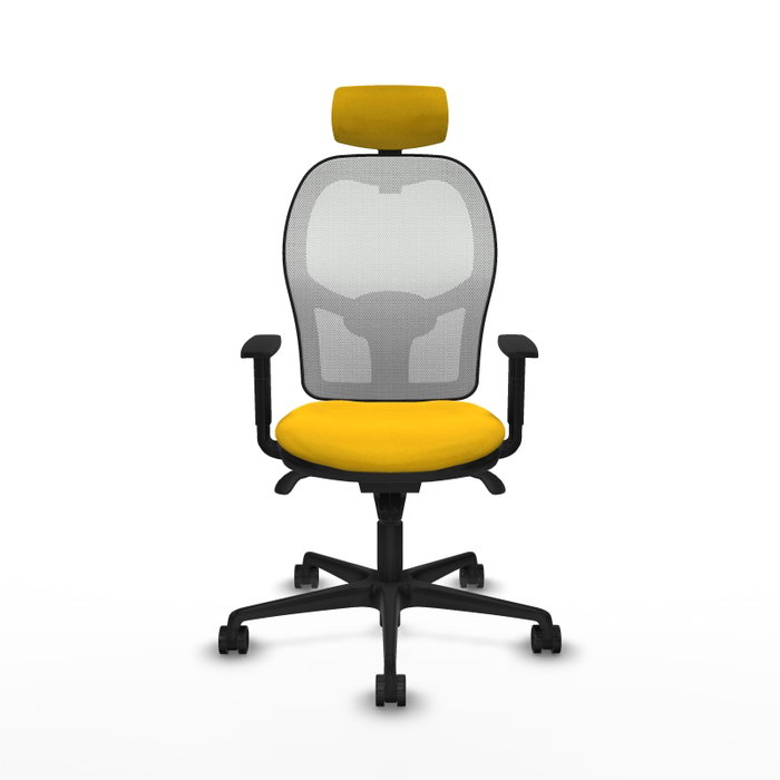 Chaise de Bureau avec Appui-tête Piqueras y Crespo 1D036N2 Jaune
