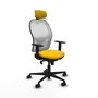 Chaise de Bureau avec Appui-tête Piqueras y Crespo 1D036N2 Jaune