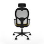 Chaise de Bureau avec Appui-tête Piqueras y Crespo 1D036N2 Jaune