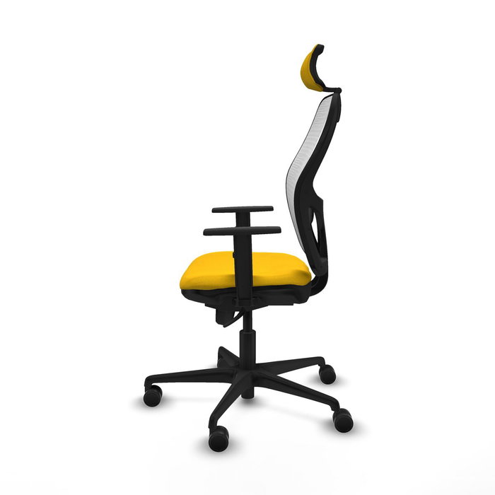 Chaise de Bureau avec Appui-tête Piqueras y Crespo 1D036N2 Jaune Chaise de Bureau avec Appui-tête Piqueras y Crespo 1D036N2 Jaune