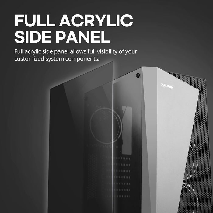 Boîtier ATX semi-tour Zalman S4 Plus Noir