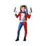 atosa Déguisement Arlequina Enfant Bleu avec Veste, T-shirt et Pantalon Rouge et Bleu