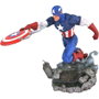 DIAMOND SELECT Statue Captain America Marvel Comics Gallery PVC 25 cm, Conçue par Nelson X. Asencio et Sculptée par Jean St. Jean
