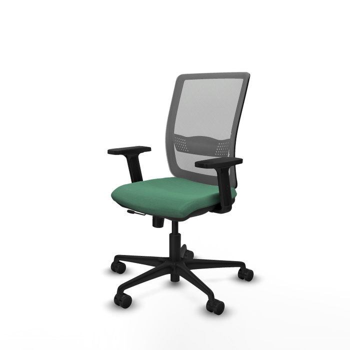 PIQUERAS Y CRESPO Chaise Haches Synchrone/Traslack Vert émeraude et Gris