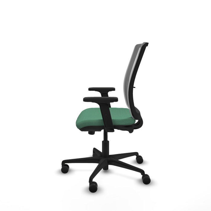 PIQUERAS Y CRESPO Chaise Haches Synchrone/Traslack Vert émeraude et Gris