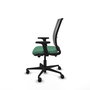 PIQUERAS Y CRESPO Chaise Haches Synchrone/Traslack Vert émeraude et Gris