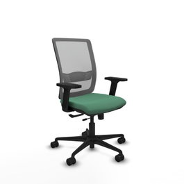 PIQUERAS Y CRESPO Chaise Haches Synchrone/Traslack Vert émeraude et Gris