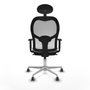 Piqueras y Crespo Chaise de Bureau 1D086G1 Gris clair