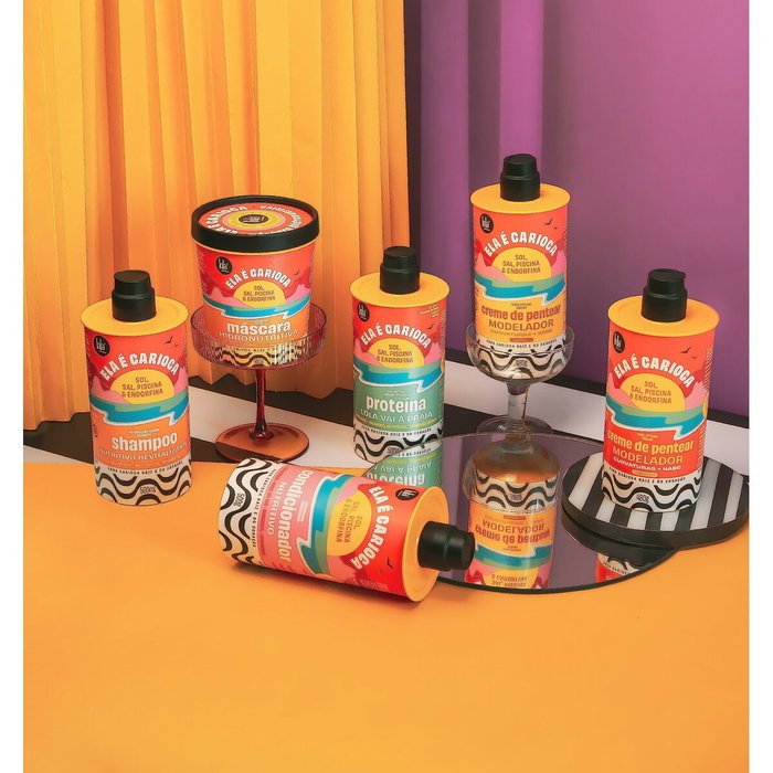 Ela É Carioca Conditionneur Capillaire Nutritif 500 g - Définition des Boucles, Douceur et Brillant - Pour Tous Types de Cheveux