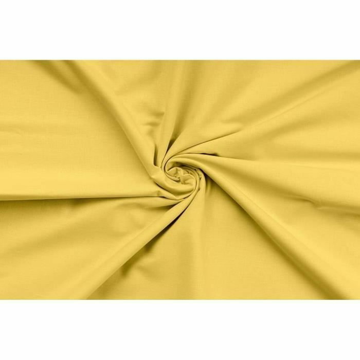 BigBuy Home Parure de lit Jaune foncé 3 pièces (220 x 240 cm) et 2 taies 60 x 60 cm