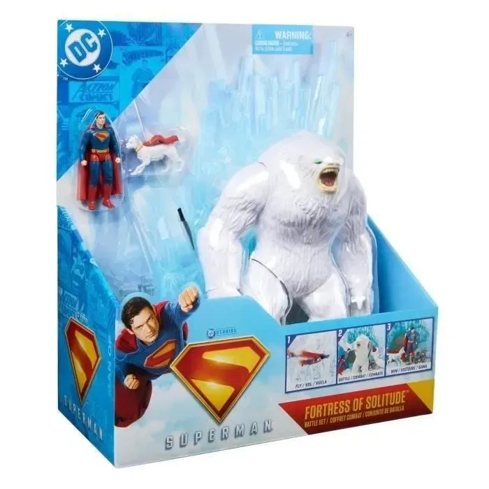 Spinmaster - Coffret de jeu Forteresse de Solitude Superman - Figurines Superman, Krypto et Yéti - Jouet à partir de 4 ans Spinmaster - Coffret de jeu Forteresse de Solitude Superman - Figurines Superman, Krypto et Yéti - Jouet à partir de 4 ans