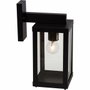 Brilliant Applique extérieure GAIA descendante noir métal/verre E27 1x60W