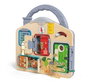 Hape - Plateau de jeu Bloquea y aprende avec lumières, jeu éducatif pour enfants à partir de 3 ans, dimensions 29.5 x 29 x 6 cm