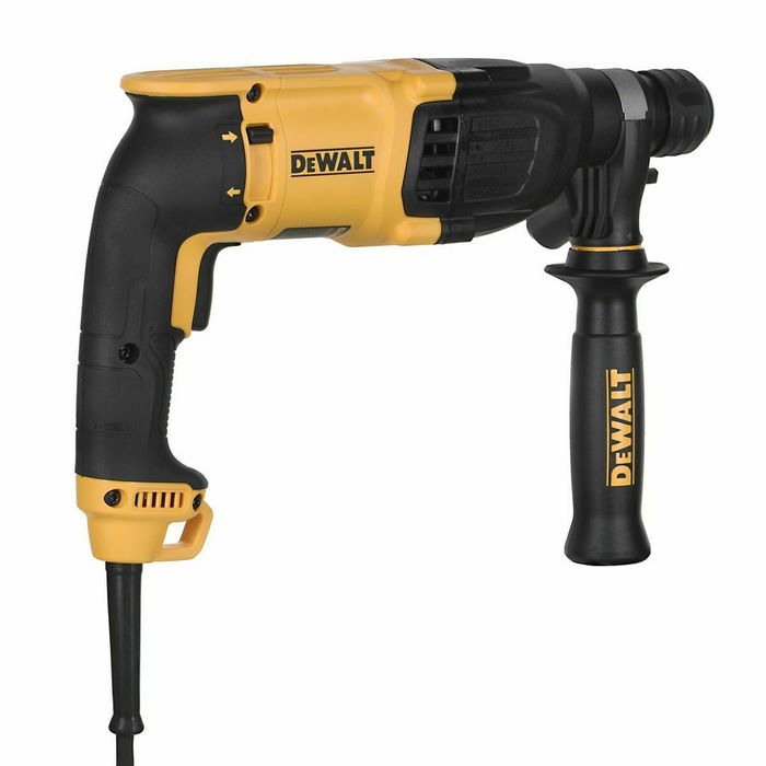DeWALT D25133K Marteau perforateur SDS-plus 800W - Perçage béton max 26mm, acier 13mm - 1500 tr/min, 5500 bpm - 2,6 kg (Noir, Blanc)