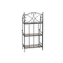 Étagère Home ESPRIT Noir Multicouleur Céramique Forge 3 Etagères 54 x 29 x 121 cm 58 x 31,5 x 117 cm