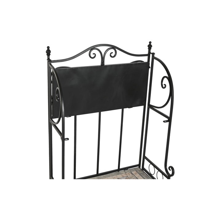 Étagère Home ESPRIT Noir Multicouleur Céramique Forge 3 Etagères 54 x 29 x 121 cm 58 x 31,5 x 117 cm