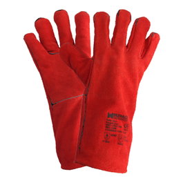 WOLFPACK LINEA PROFESIONAL Gant de soudure rouge long