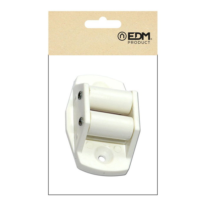 Edm Guide pour cintre de store PR10 blanc polypropylène 40x20x62mm