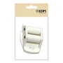 Edm Guide pour cintre de store PR10 blanc polypropylène 40x20x62mm