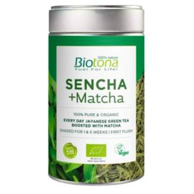 Biotona Sencha+Matcha Thé Vert 70g Bio Vegan - Mélange de thé vert Sencha et Matcha Biotona Sencha+Matcha Thé Vert 70g Bio Vegan - Mélange de thé vert Sencha et Matcha