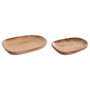 Home ESPRIT Centre de Table Marron Bois de manguier 28 X 18 X 2,5 CM (2 Unités)