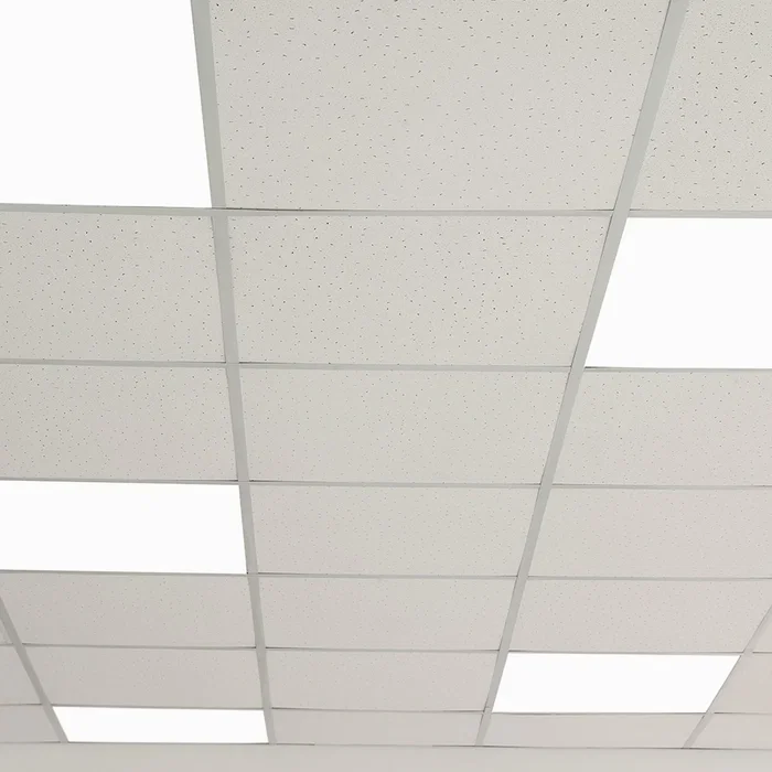 BX3 LIGHT Pack de 10 Panneaux LED, 60W 600x600 mm, Blanc Chaud 4000K, Éclairage Modulaire Technique Remplaçant Plafond Suspendu, Référence BX3-LPT-6060-60W-W