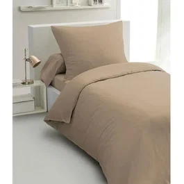 Home Linge Passion Parure de couette 2 pièces HP72071 Microfibre 140x200 cm Beige