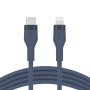 Belkin CAA009BT1MBL Câble USB-C vers Lightning Silicone 1m Bleu