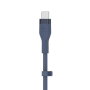 Belkin CAA009BT1MBL Câble USB-C vers Lightning Silicone 1m Bleu