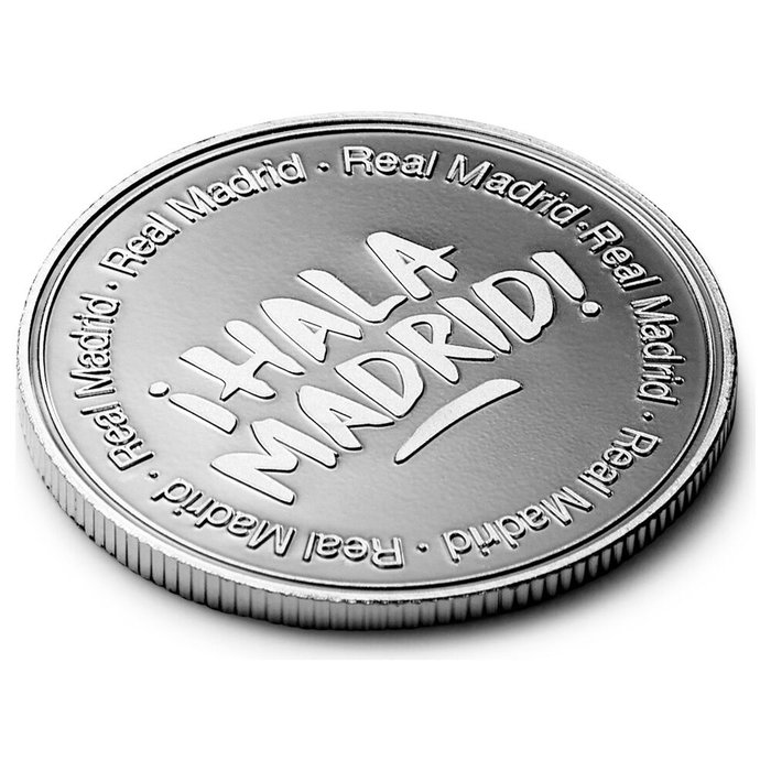 MOCILAB - Monnaie Officielle de Collection Real Madrid 'Hala Madrid' en Nickel dans capsule et boîte