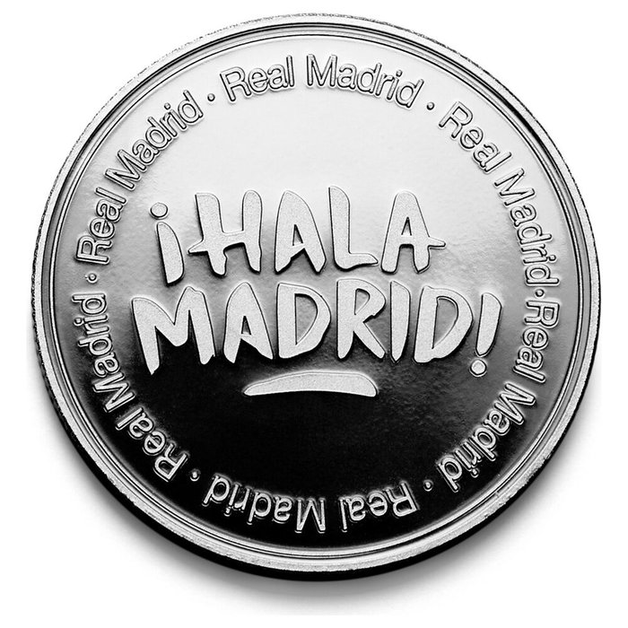 MOCILAB - Monnaie Officielle de Collection Real Madrid 'Hala Madrid' en Nickel dans capsule et boîte