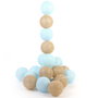Home Deco Light Guirlande Lumineuse 20 LED Bleu/Or