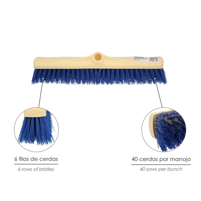 WOLFPACK LINEA PROFESIONAL Balai Industriel en PVC Bleu 50 cm (Sans Manche)</div> WOLFPACK LINEA PROFESIONAL Balai Industriel en PVC Bleu 50 cm (Sans Manche)</div>