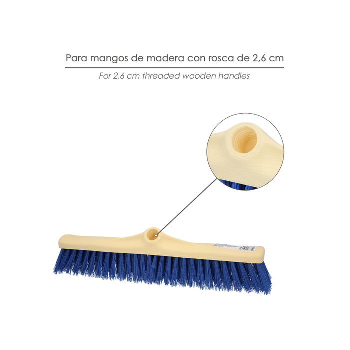 WOLFPACK LINEA PROFESIONAL Balai Industriel en PVC Bleu 50 cm (Sans Manche)</div> WOLFPACK LINEA PROFESIONAL Balai Industriel en PVC Bleu 50 cm (Sans Manche)</div>