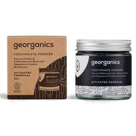 GEORGANICS Poudre dentifrice minérale au charbon actif 60 ml