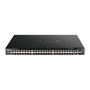 D-Link Switch Géré PoE+ 52 Ports DGS-1520-52MP/E avec 48 Ports Gigabit PoE+, 4 Ports SFP+, 740W