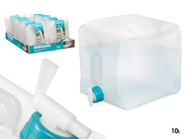 Leknes Seau Pliable 10L Transparent et Bleu 21x10x20cm PP/LDPE (Set de 24)