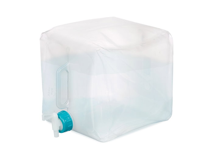 Leknes Seau Pliable 10L Transparent et Bleu 21x10x20cm PP/LDPE (Set de 24)