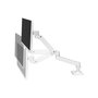 Ergotron Bras de Moniteur LX Pro Blanc, Réf. 45-682-290, Support Écran Ergonomique avec Pivot et Inclinaison