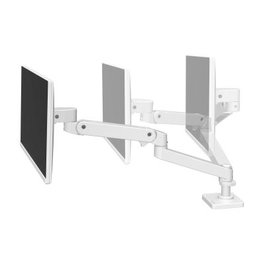 Ergotron Bras de Moniteur LX Pro Blanc, Réf. 45-682-290, Support Écran Ergonomique avec Pivot et Inclinaison